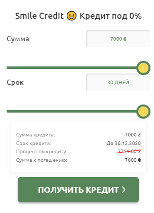 Кредит 30000 грн без справки о доходах за час